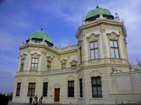 Wien Schloss Belvedere seitlich